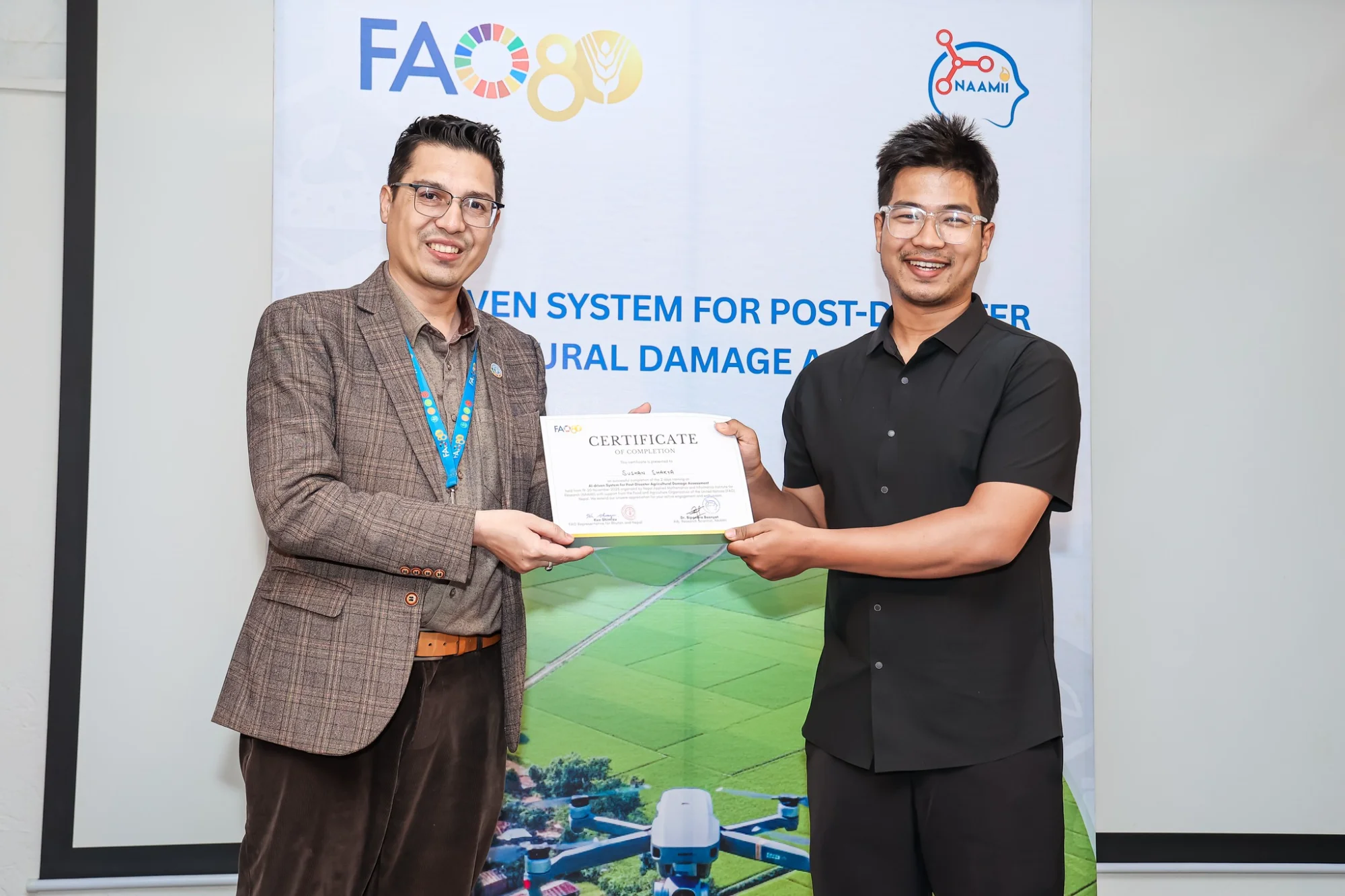 Certificate presentation ceremony